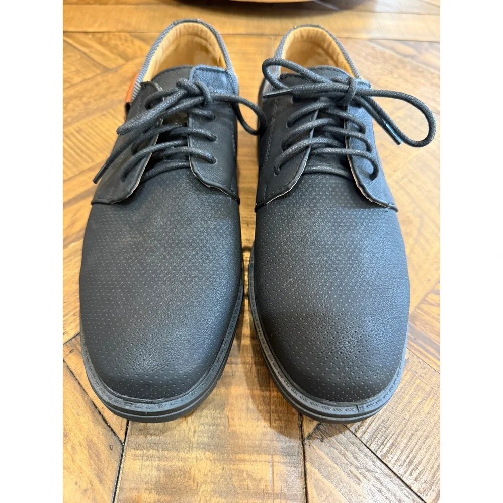 Aldo Rossini Mens Dress Shoes Black Brown Lace Up Oxfords Size 9M NWOT